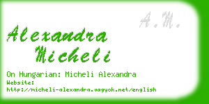 alexandra micheli business card